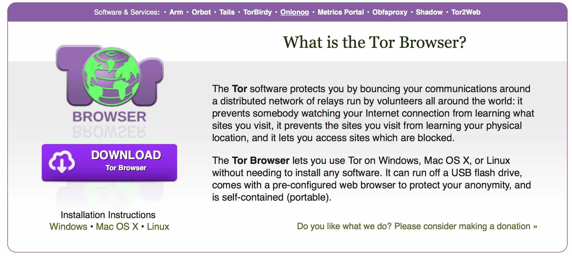 Sử dụng trình duyệt Tor