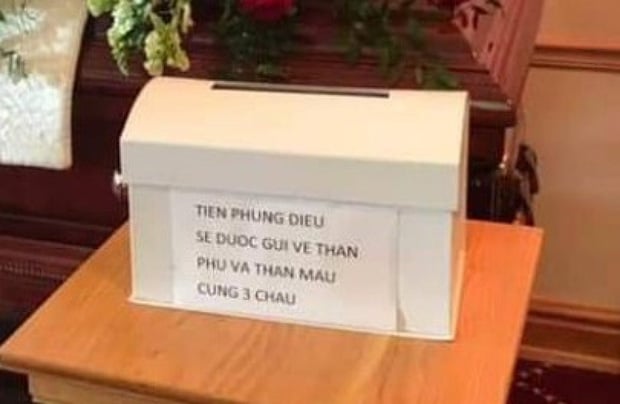 Số tiền phúng điếu sẽ được gửi về cho bố mẹ ruột và 3 con của ca sĩ Vân Quang Long