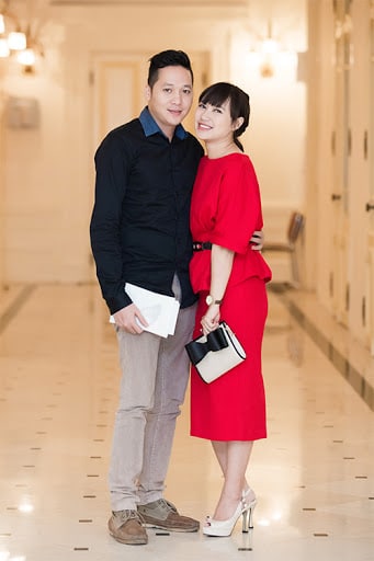 Khánh Linh cùng chồng đi sự kiện