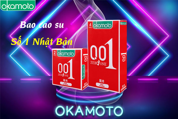 Bao cao su Okamoto thương hiệu nổi tiếng tại Nhật Bản