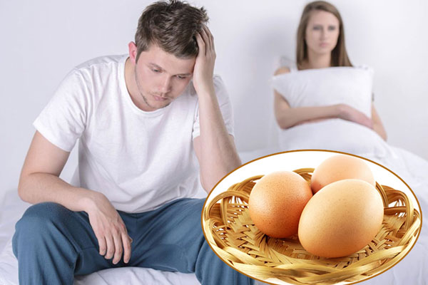 Trứng gà có chứa nhiều thành phần dinh dưỡng tốt cho sức khỏe sinh lý của nam giới.