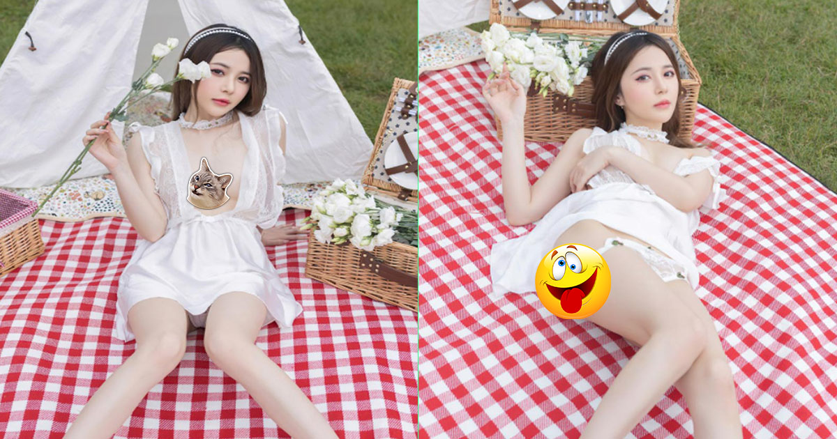 Hot girl Xiuren gây tranh cãi khi nude 100% không che ở khu dã ngoại ngoài trời công cộng