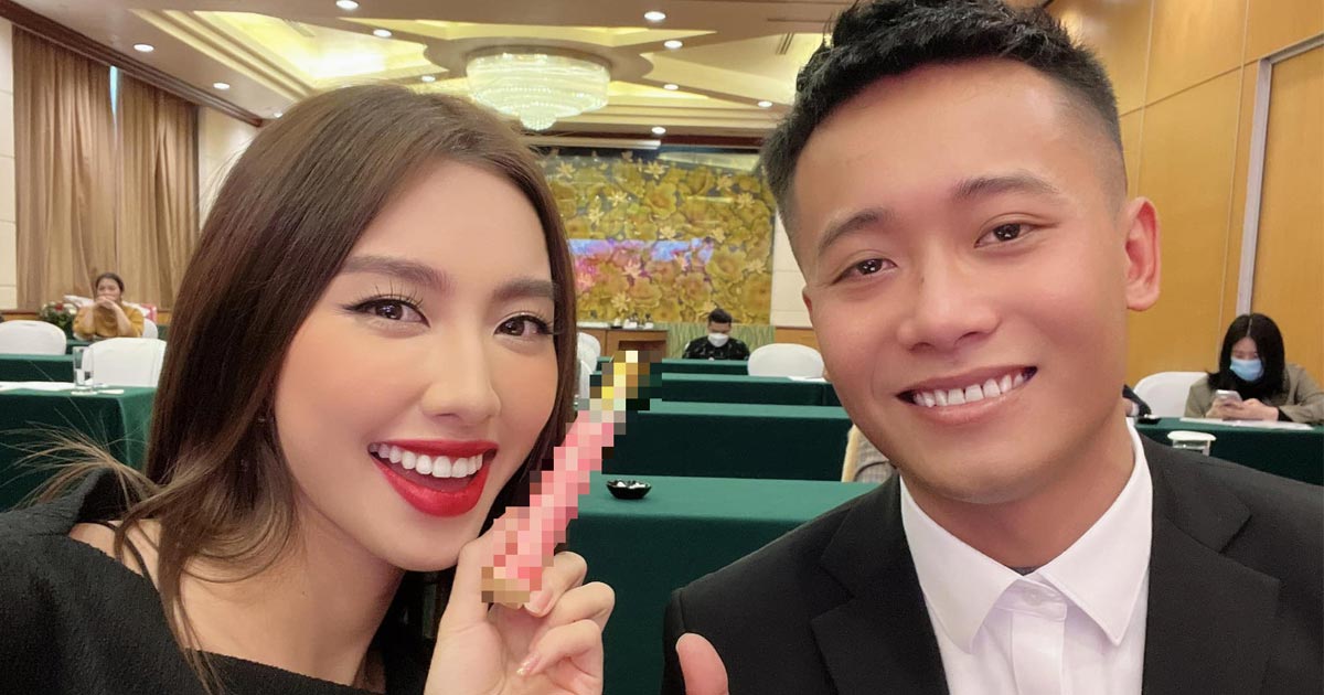 Quang Linh Vlog và hoa hậu Thùy Tiên được fan đẩy thuyền vì quá đẹp đôi